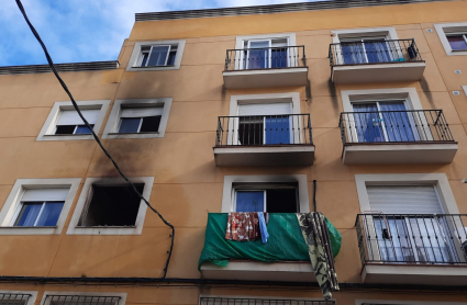 Incendio en Almendralejo