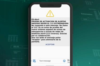 Mensaje de alerta de emergencias