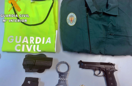 Material intervenido al detenido