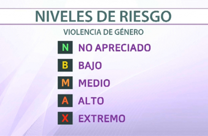 Niveles de riesgo VIOGEN, violencia de género