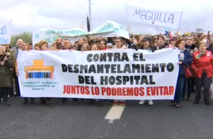 Protesta hospital de Llerena