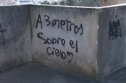 Pintada en la Alcazaba de Badajoz