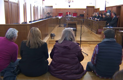 Comparecencia de los acusados en la Audiencia Provincial de Badajoz 