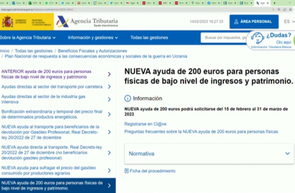 Ayuda 200 euros