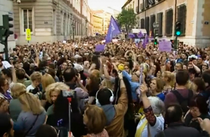 Manifestación por los derechos de las mujeres