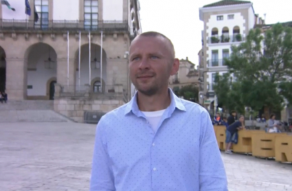 Darek Strojewski, joven empresario de Polonia que votará en Cáceres