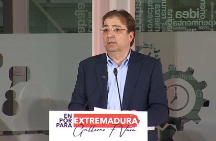 Guillermo Fernández Vara, esta tarde