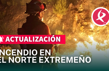 Incendio en el Norte Extremeño