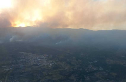 Incendio en Villanueva de la Vera