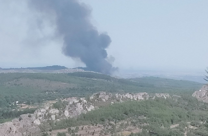 Incendio en Valencia de Alcántara