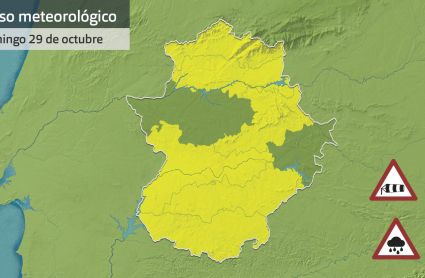 Ampliada la alerta amarilla a casi toda Extremadura