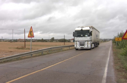 Obras en la carretera del aeropuerto