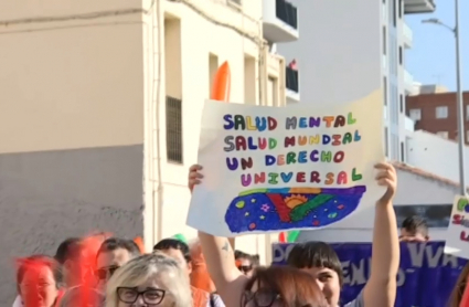 Marcha en Plasencia por el Día de la Salud Mental