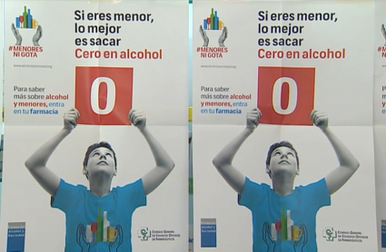 Consumo cero de alcohol entre menores
