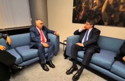 Reunión en Bruselas entre Santos Cerdán y Carles Puigdemont