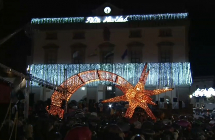 Encendido navideño en Cáceres