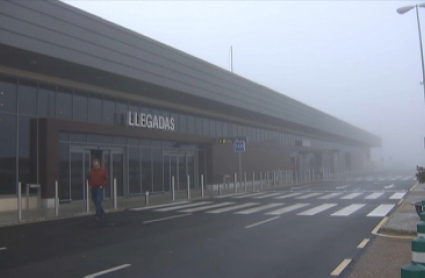 Niebla en el aeropuerto de Badajoz