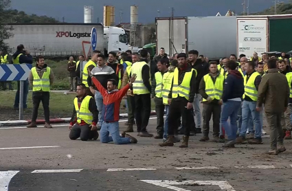 Protesta de agricultores y ganaderos en Mérida