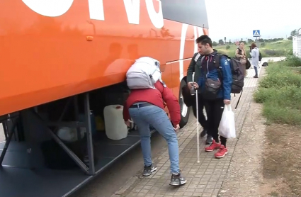 Afiliados de la ONCE parten desde Badajoz al Camino de Santiago